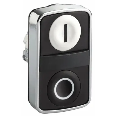 SCHNEIDER ELECTRIC Multihead Operator: Non-Illuminated, 2 Button, Flush Profile - Multihead Push-Button Operators