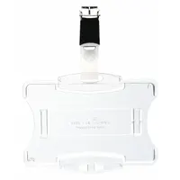 Badge Holder: Pouch, Horizontal/Vertical, 3/8 in Badge Pouch Wd, 2 3/4 in Badge Pouch Ht, 25 PK (MPN 811819)