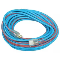 SOUTHWIRE Extension Cord: Outdoor Use, 50 ft Lg, Outlet, 5-15P, 12/3, SJTW, Blue/Red, 15 A Current (MPN 2548SW0064)