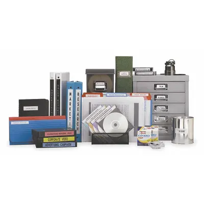 DYMO Combined Label and Ribbon Cartridge: 3/8 in x 18 ft, Polyester, Silver (Gloss) - Dymo Thermal Transfer Continuous Label Roll Cartridges