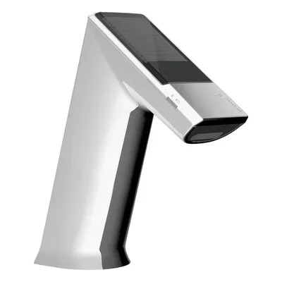 SLOAN Bathroom Sensor Faucet: BASYS, Cast Zinc, Chrome Finish, Single-Post, Solar - Single-Post Sensor Bathroom Faucets