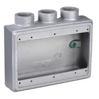 APPLETON ELECTRIC Electrical Box: Iron, Rectangular, 3 Gangs, 3/4 in Hub Size, 40 cu in Capacity (MPN FSS-3-75)
