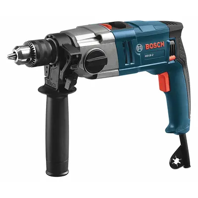 BOSCH Hammer Drill: Corded, 1/2 in Chuck, 3/4 in Concrete Capacity, 1,200 RPM_3,200 RPM - 1/2" Chuck Corded Hammer Drills