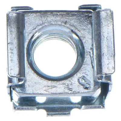 RITTAL Cage Nuts, M6x1.00 Thread, Zinc-Plated, 50 PK