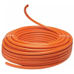 PEX Type B tubing for radiant heat and hydronic piping systems. Supplied in a 1 in orange coil with 100 ft overall length. Suitable for hot-water distribution in floor heating, snow melting, and similar applications.