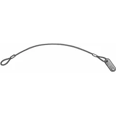 Nylon lanyard with two 3/4-inch loops and a 6-inch overall length. Supplied in a pack of 5. Used for securing handheld tools at height to prevent dropped-object injuries in industrial workplaces.