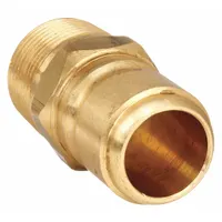 PARKER Hydraulic Quick Connect Hose Coupling: 3/8 in, Brass, 45.42 lpm Max. Flow Rate, Male NPTF (MPN BST-N3M)