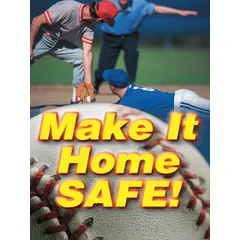 This 22 in x 17 in safety poster features a clear film laminate protective coating and is printed in English. It is designed to reinforce workplace safety messaging in industrial environments. The poster does not include a frame and does not support writing on the surface.