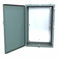 HAMMOND Electrical Enclosure: Steel, 36 in x 24 in x 12 in, NEMA 12/13/3R/4, w/Panel, Solid Cover (MPN 1418N4L12)