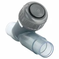 GF PIPING SYSTEMS Y Check Valve: Piston, Y-Style Valve Body, 1 1/2 in Pipe Size, Spigot x Spigot (MPN 192304010)