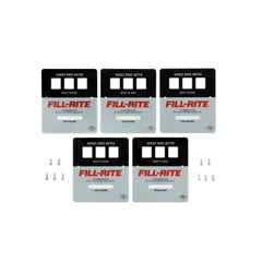 Replacement faceplate kit for Fill-Rite pumps used in fuel-transfer applications. Includes five faceplates (part numbers 807CN1, 807C, 807CMK, 807C1) to replace worn or damaged components.