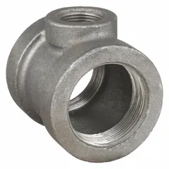 Threaded x Threaded x Threaded, Class 125, Cast Iron. Maximum operating pressure 175 psi at -20° to 150°F. Used to branch or combine flow in low-pressure piping systems such as water, steam, or gas lines.