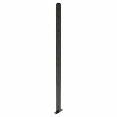 HUSKY RACK & WIRE Line Post: 8 ft H, Black - Husky Rack & Wire Quick-Assemble Woven-Wire Partition Components