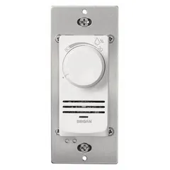 The BROAN DD500W is a wall-switch dehumidistat for controlling bathroom exhaust fans. It automatically activates the fan when humidity levels rise, helping to manage moisture in bathrooms, laundry rooms, and other damp areas.