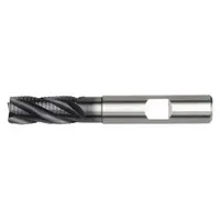 WIDIA HANITA Roughing End Mill: Carbide, AlTiN Coated, 3 Flute, 8 mm Mill Dia, 16 mm LOC, 0.3 mm Chf (MPN 49N608003MW)