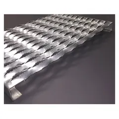 APPROVED VENDOR Ladder Tread Channel, Serrated Steel, MPN 3281512-12