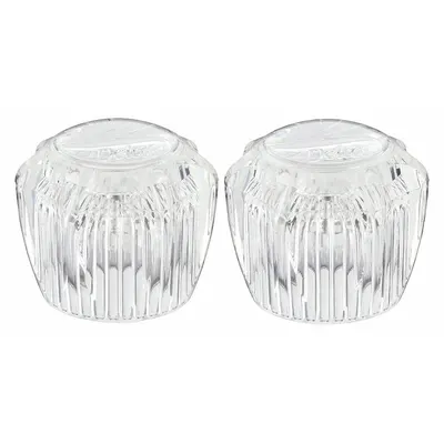 DELTA RP23498 Knob Faucet Handle, Clear Plastic, Hot/Cold - Knob Faucet Handles