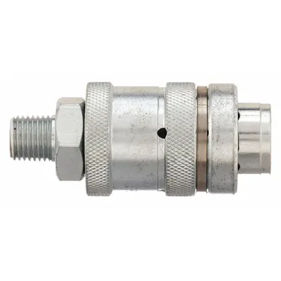 SPEEDAIRE Quick Connect Hose Coupling: 3/8 in Body Size, 3/8 in Hose Fitting Size - Industrial Interchange Steel Quick-Connect Air Coupling Bodies