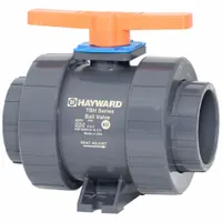 HAYWARD FLOW CONTROL Manual Two-Way Ball Valve: 2 1/2 in, PVC, Straight, 235 psi Max. Pressure (CWP) (MPN TBH1250A0TE0000)
