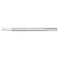Side-mounted friction drawer slide with 3/4 extension. Closed length 20 inches, travel length 15 inches. Provides controlled sliding action for drawers in industrial cabinetry, tool chests, and equipment enclosures