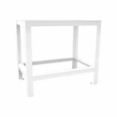 Steel test stand with 28-inch overall depth. Compatible with RX-29, RX-30, and RX-812 sieve shaker models. Provides a stable platform for particle size analysis in laboratory or industrial material classification processes.