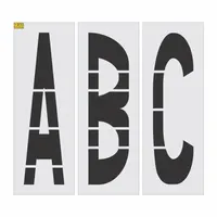 RAE Individual Stencil: A to Z/Blank, 60 in Character Ht, Low Density Polyethylene (LDPE) (MPN 5370-060)