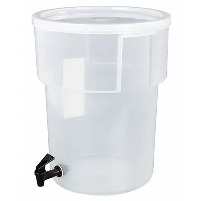 CARLISLE 220930 Clear Polypropylene Round Beverage Dispenser, 15 1/2 in H - Polypropylene Dispensers