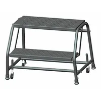 BALLYMORE Step Stool: 1.6 ft Overall Ht, 450 lb Load Cap, 2 Steps, Steel, 1.6 ft Standing Ht (MPN 226PSU)
