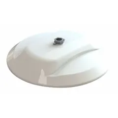 Round LED bay light for mounting heights of 15 to 40 feet. Provides 12,000 lumens at 5000K color temperature with wide distribution. Operates on 120 to 277V AC and consumes 79 watts. Designed to replace 175W HID fixtures in industrial and commercial spaces.