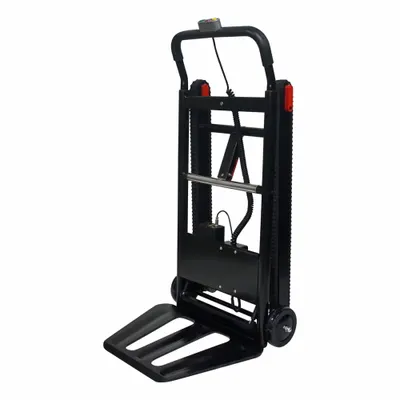 VOLTSTAIR Hand Truck Dolly: 150 lb Cap, Flow-Back, Aluminum, Flat-Free - Light-Duty Electric Stair Climbers