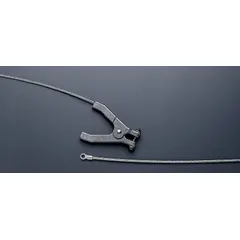 This 10 ft bonding and grounding wire features a carbon steel conductor with a hand clamp (3/4 in opening) and a terminal connector (1/4 in screw). The uninsulated bare wire is used to create a safe electrical path to ground in industrial and commercial settings, connecting equipment or structures to a grounding system to help prevent static buildup and electrical shock hazards.