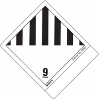 BRADY DOT Container Label: 9 (Haz Material), 4 in x 4 3/4 in, 4 in Label Ht, Paper, Label, 100 PK (MPN 28481LS)