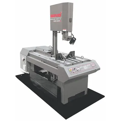 MARVEL Band Saw: 18 in Throat Dp - Vertical, 50 to 450 SFPM, 45° Left to 45° Right - Semi-Automatic Vertical Metal-Cutting Band Saws