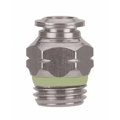 AIGNEP USA Stainless Steel Push-to-Connect Tube Fitting, 8 mm OD x 1/8 in Thread - Stainless Steel Tube Fittings