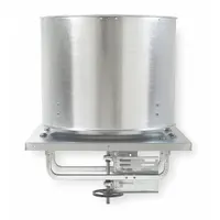 Axial Upblast Roof Exhaust Fan: Belt Drive, 24 in Blade, 7,766 cfm, ODP, 3/4 hp, 115/208-230V AC, 1