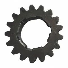 This gear set is a replacement part for material handling hoists. It fits Dayton brand models 3TP95A, 3TP96A, and 3TP97A, and is specified for use with the HRH-1.5T-5FT-Cr configuration. Suitable for industrial lifting applications requiring gear replacement.