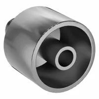 Carbon steel straight hydraulic crimp fitting with male NPT threads on one end and hose end connection on the other. Designed for permanent attachment to -12 dash size hydraulic hose, with 1/2"-14 thread size for NPT port connections. Used in fluid power systems for leak-resistant hose assemblies