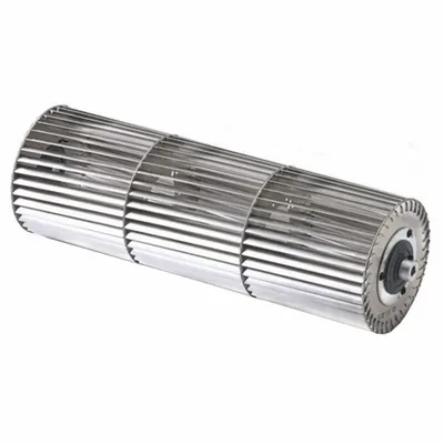 MARS Blower Wheel: Forward-Curved, 4 1/2 in Dia, CW/CCW, Aluminum Wheel, 1/4 in Bore - Crossflow Forward Curve Blower Wheels