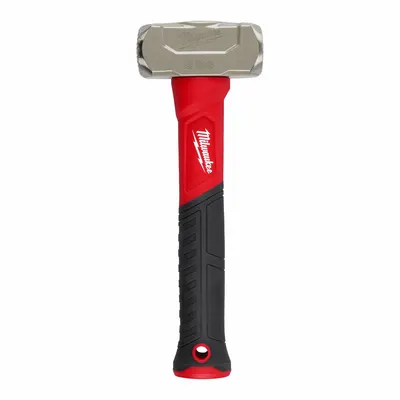 MILWAUKEE Sledge Hammer: Fiberglass Handle, 2 lb Head Wt, 1 5/8 in Dia, 11 in Overall Lg - Steel Drilling Hammers