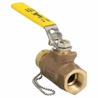 APOLLO Manual Two-Way Ball Valve: 3/4 in, Bronze, Straight, FNPT x FGHT, 600 psi Max. Pressure (CWP) (MPN 70104HC)