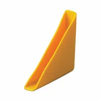 Corner Cover: Fits 1/8 in Glass, Yellow, Vinyl, 0.125 in Inside Wd, 0.5 in to 1.75 in Lg, Qty 528 (MPN VCCC9482YL-15-MPK)