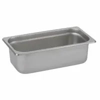 SPRING USA Food Pan: Third Size, Rectangular, 1.8 ga Gauge, 4.25 qt Capacity, 12 7/8 in Overall Lg (MPN 521-66/13)