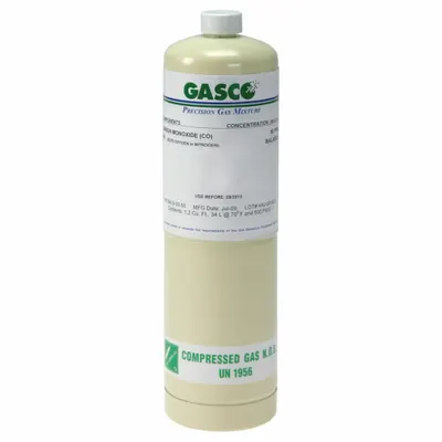 GASCO ME CPP34 Disposable Methane Calibration Gas, 34 L Cylinder - Calibration Gases for Portable Gas Detectors