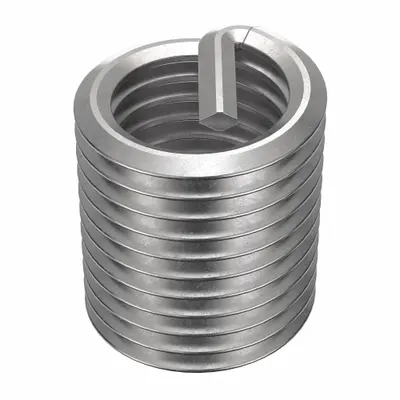 HELI-COIL Helical Insert: Tanged Tang Style, Free-Running, M16-2.00 Thread Size, Plain - Free-Running Tanged Helical Inserts