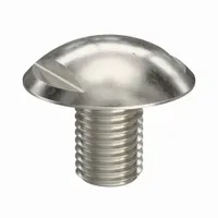 Truss-head panel screw with M8x1.25 thread, 12 mm length, and 13 mm width across flats. Made from 316 stainless steel with plain finish and spanner drive. Suitable for use in food processing, pharmaceutical, and sanitary equipment requiring corrosion resistance and easy cleaning