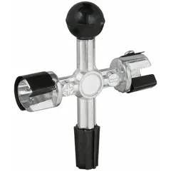 This steel 3-way tool is designed for cleaning battery terminals and posts. It removes corrosion and debris to maintain electrical connections in vehicles and equipment. Suitable for routine battery maintenance tasks.