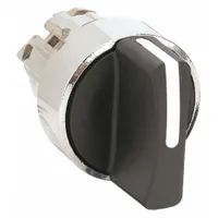 SCHNEIDER ELECTRIC Short-Handled Selector Switch: 22 mm Panel Mount Size, 2 Positions, Series XB4 (MPN ZB4BD4)