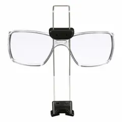 Spectacle kit for use with 3M FF-400 Series full-face respirators. Allows wearers to insert prescription lenses inside the respirator for vision correction. Includes spectacle frames and lens holders that mount within the facepiece.