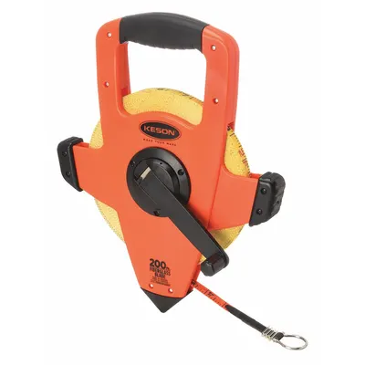 KESON Long Tape Measure: Assisted, OTRS1810200E, SAE/Engineers Scale, 200 ft - Open-Reel Long Tape Measures