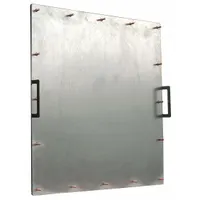 Duct Access Door: 23 in x 23 in, 16 ga, Steel, Thumbscrews, 2,300°F Max Temp Rating